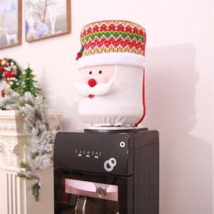 Drinken Emmer Cartoon Sneeuwpop Stofkap Kerstmis Home Decorations Kerstman Elanden Water Dispenser Vat Cover