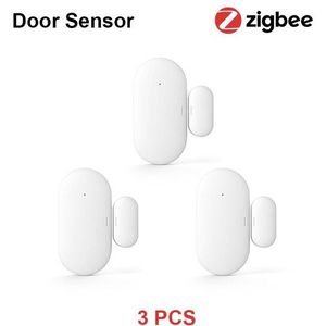 Avatto Tuya Zigbee Deur Raam Sensor,Zigbee 3.0 Draadloze Verbinding Smart Mini Deur Sensor, Werken Met Alexa, google Home Gateway