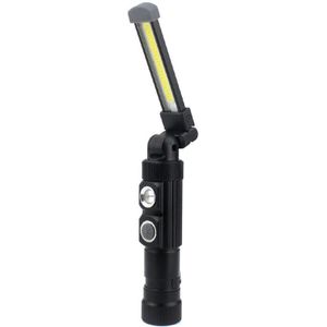 COB LED Inspectie Licht 5 modes USB Oplaadbare Zaklamp Magnetische Opknoping LED Zaklamp Lanterna Lamp ingebouwde Batterij