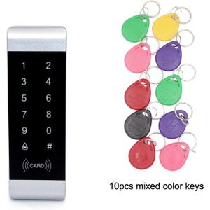 125Khz Rfid Toegangscontrole Standalone Toegangscontrole Toetsenbord Reader Smalle Snall Grootte Deur Frame Touch Toetsenbord W/Backlight