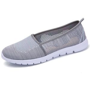 CLEAR OUT Zomer Vrouwen Sneakers Schoenen Mesh Slip op Loafers Ballerina Schoenen Ondiepe ronde Neus boot footwears Vrouwelijke