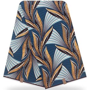 6 Yard Ankara Afrikaanse Wax Stof 100% Polyester Gedrukt Afrikaanse Batik Stof Voor Diy Jurk Materiaal