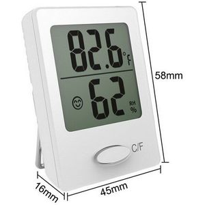 Lcd Digitale Temperatuur Vochtigheid Meter Achtergrondverlichting Home Indoor Elektronische Hygrometer Thermometer Weerstation Babykamer Mini