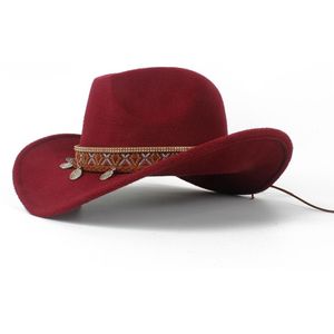 Western Cowboy Hoed Voor Kind Roll-up Rand Jongen Meisje Tovenaar Outblack Sombrero Hombre Jazz Cap Maat 52 -54