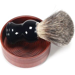 Eiken Hout Scheren Cup, Baard Cup, Snor, Scheren Zeep, Mannen Cup