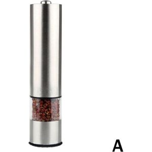 Elektrische Automatische Grinder Peper En Zout Molen Rvs Porselein Kern Molens Molen Spice Keuken Graan Tool A1V5