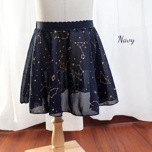 Ballet Meisjes Rokken Kinderen Dans Tule Rok Gymnasticst Rokken Sterrenhemel Print Tutu Stadium Slijtage Mini Dance Rok Ballet Rokken