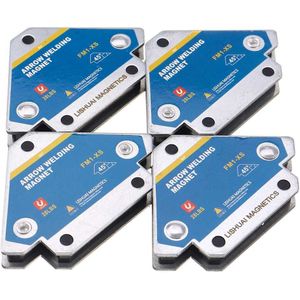 4 Stuks Magnetische Lassen Fixer Klepstandsteller Voor Ijzer Lassen Positionering Lassen Houders Ferriet Holding Extra Locator Gereedschap