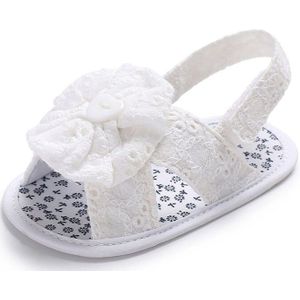 Baby Meisje Sandalen Katoenen Zachte Zool Borduurwerk Bloem Paars Babyschoenen Zomer Baby Baby Peuter Schoenen