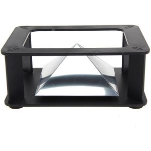 Alloyseed 3D Hologram Display Stand Projector Piramide Hologram Display Luxe Showcase Voor 3.5-6 Inch Mobiele Telefoon