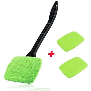 Auto Window Cleaner Borstel Kit Ruitenwisser Cleaning Wassen Tool Binnenlands Auto Glas Schoonmaken Wassen Tool Lange Steel