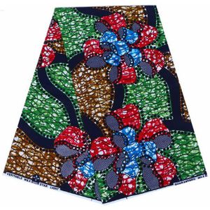 Ankara Afrikaanse Prints Batik Stof 100% Katoen Echte Doek Wax Naaien Pagne Voor Trouwjurk Beste Afrika Tissu 6yards