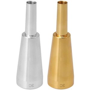 2x 3C Trompet Mondstuk Zilver/Goud Meg Metalen Trompet Voor Yamaha Of Bach Conn En Koning Trompet C Trompet