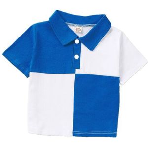 Zomer Kleding Voor Baby Boy Korte Mouw Blauw Polo T-shirt Peuter Jongen Outfits Kleding Jongens Verjaardag Kleding