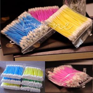100Pcs Wegwerp Wattenstaafje Applicator Q-Tip Swabs Plastic Handvat Stevige