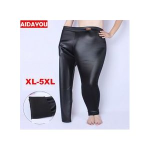 PU Leggings faux Leather Lente Hoge Taille Goede Kat Stretch Dunne Legging Broek Zomer Broek big size 5xl ouc1243 Aidayou