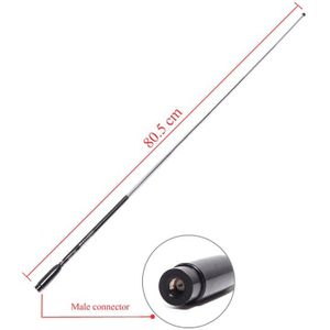 Oogst SRH789 Sma-Vrouwelijke/Sma-Male/Bnc 95-1100 Mhz Opvouwbare Wide Band Telescopische Antenne SRH-789 Voor Walkie Talkie Tyt Radio
