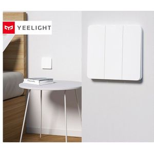 Yeelight Slisaon Schakelaar Wandschakelaar Open Dubbele Schakelaar 2 Modi Schakelaar Over Intelligente Lamp Verlichting Schakelaar