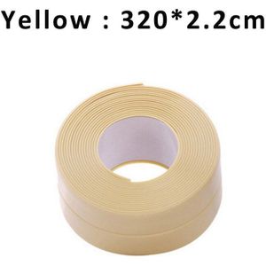 1 Roll 3.2mx2 2/38 Mm Kalefateren Tape Douche Wastafel Bad Afdichtstrip Tape Zelfklevende Waterdicht Muursticker voor Badkamer Keuken