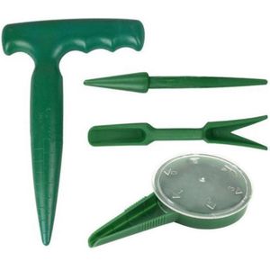 4 Stks/set Kit Mini Zaaimachine En Plant Migratie Tool Kwekerij Plant Zaailing Cultiveren Gereedschap Tuin Transplanteren Planten Gereedschap
