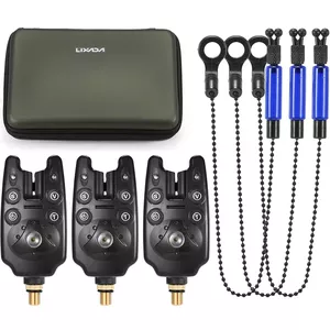 Hirisi Tackle Karperalarm en swinger-set, waterdicht, led, blauw (1142
