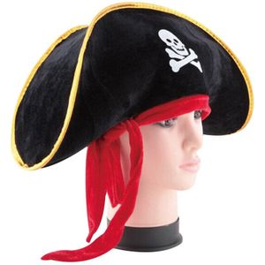 Kids Piratenkapitein Hoed Skull & Crossbone Cap Kostuum Voor Fancy Dress Party Halloween Polyester Voor