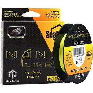 SeaKnight NANO 300 M 330 Yards PE Gevlochten Vislijn 4 Strengen Multifilament Fijne Vissen Lijnen 4-10LB 0.07-0.12mm Saltwater