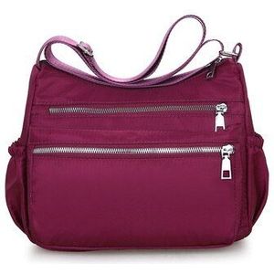 Mode Vrouwen Messenger Bags Hobos Schouder Rits Bag Lichtgewicht Waterdichte Nylon Oxford Travel Crossbody Bag Portemonnees Handtassen