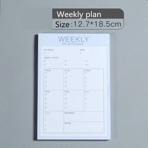 Planner Notebook Kantoor School Stationery Dagelijks Wekelijks Maandelijkse Agenda Planner Time Management Boek Briefpapier