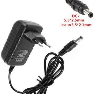 EU ONS UK AC naar DC power adapter 5.5*2.5mm 5.5*2.1mm 100-240 v supply Oplader voor monitoring power 9 v 2A