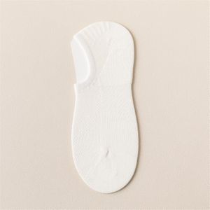 Vrouwen Sokken Pure Katoen Effen Kleur Mode No Show Ongedwongen Sok Slippers Vrouwelijke Onzichtbare Ademende Anti-Slip stijl