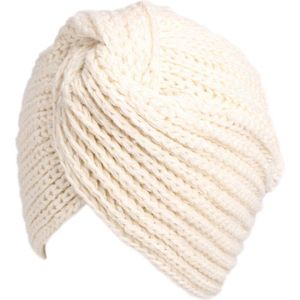 Vrouwen Tulband Knoop Headwrap Winter Wollen Tulband Hoed Kruis Twisted Cap Nationale Kostuum Hoed Whshopping