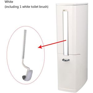Smalle Plastic Prullenbak Set Met Toiletborstel Badkamer Afvalbak Vuilnisbak Vuilnisbakken Huisvuilemmer Vuilniszak Dispenser