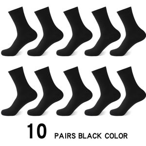 10Pairs Casual Bamboevezel Mannen Sokken Business Ademend Deodorant Compressie Sokken Mannen Lange Big Size Eur 38-46