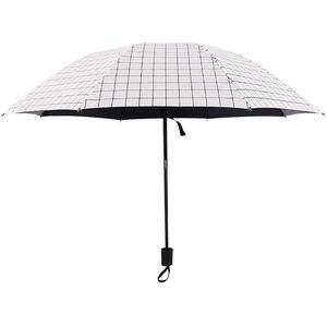 Pocket Paraplu Zwart Plastic Coating Regen Ins Wind Abs Rubber Antislip Handvat Zon/Regen Paraplu Vrouwen Reizen winddicht