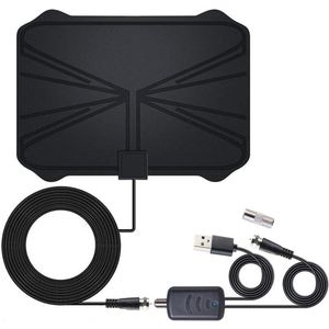 4K 25dBi High Gain Hdtv Stb Tv Antenne 1080P Met Amplified Hd Digitale Boost Indoor Tv Antennes Met 65-100 Miles Range