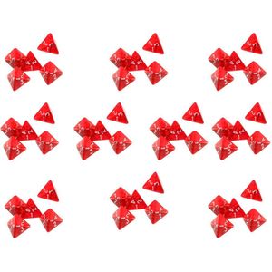 50 Stuks Set Multi-Zijdige Dobbelstenen D &amp; D Game Gekleurde Polyhedrale Dobbelstenen Rollenspel