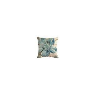 Set van 2 sierkussens MITELLA Fluweel 45 x 45 cm Blauw bloempatroon