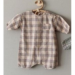 Lente Baby Romper Jongens Plaid Jumpsuits Zoete Meisjes Romper Baby Outfit Baby Kleding