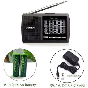 Degen DE321 FM Stereo MW SW Radio DSP World Band Receiver Full band Radio FM