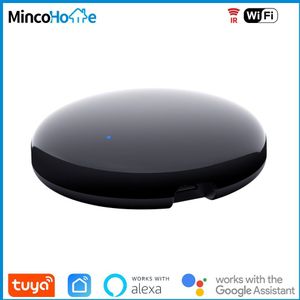 Tuya Smart Ir Ronde Infrarood Afstandsbediening Voor Tv Dvd Ac Werkt Met Alexa Google Thuis Slimme Leven App Remote controle