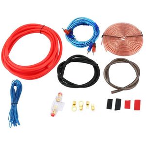 Professionele 2300W 4 Gauge Amp Kit Versterker Installeren Bedrading &amp; 2.5 Farad Digitale Condensator Installatie Bedrading Draad