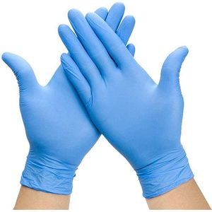 100 Stuks Wegwerp Handschoenen Non Latex Non Vinyl Nitril Wegwerp Ultra-Dunne Handschoenen Grade Voor Hygiëne Gebieden Maat S M L