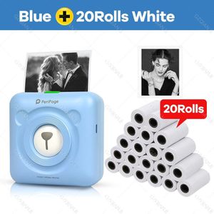 Peripage A6 Draagbare Thermische Bluetooth Printer Foto Foto Mini Label Sticker Draadloze Printer Voor Android Ios Papierrollen