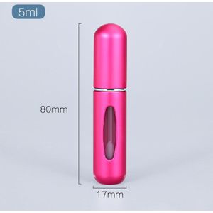 Umetass 5Ml Parfum Fles Spuit Draagbare Mini Geur Doseren Fles Geanodiseerd Aluminium Case Cosmetische Container 1 Stuk