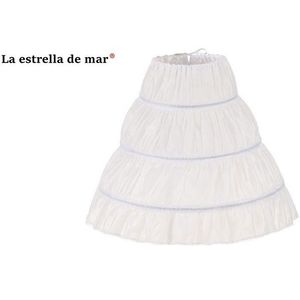 Jupon Enfant Fille Zwart Rood Wit 3 Hoepel Rok Petticoat Spot Bloem Meisje Jurk Accessoires Kinderen Jupon Sous Robe Mariage