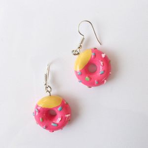 Zomer Mode Oorbellen Leuke Voedsel Taart Donuts Mooie Cartoon Oorbellen Persoonlijkheid Funny Party Meisje Sieraden