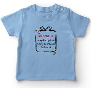 Angemiel Baby Dit Jaar Valentijnsdag Baby Boy T-shirt Blauw