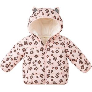 DBZ20189 Dave Bella Winter Baby Meisjes Mode Bloemenprint Capuchon Gewatteerde Jas Kinderen Meisje Tops Baby Peuter Bovenkleding