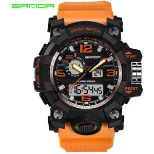 Sanda Outdoor Sport Watch Mannen Elektronische Horloge Casual Led Horloges 3Bar Waterdichte Digitale Horloge Relogio Digitale